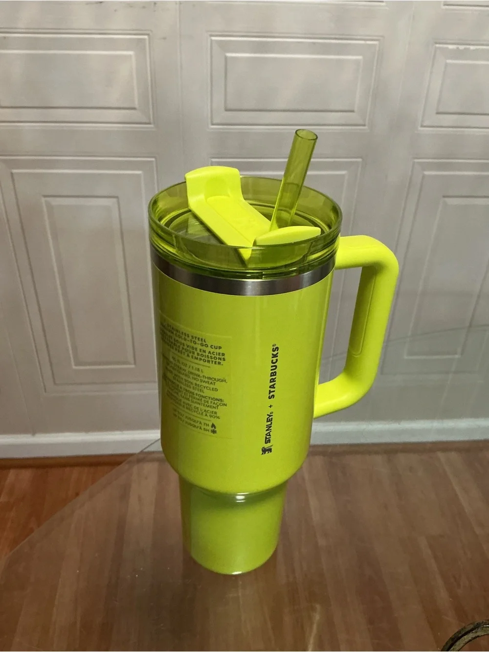 New STANLEY X Starbucks 2024 Summer Exclusive Lime Green Shimmer 40oz Tumbler